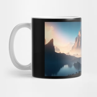 Natural landscape on another planet Mug